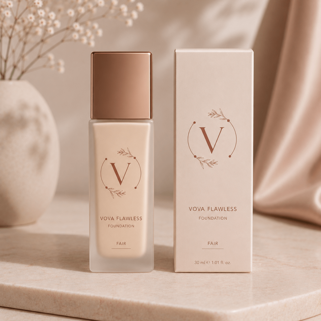 Affordable foundation by Vova beauty with natural finish